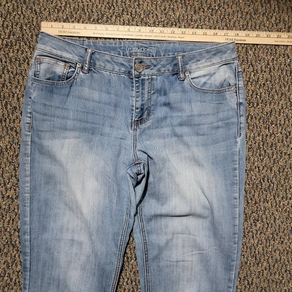 Maurice's Light Wash Size 12 Denim Jeans - Picture 7 of 14
